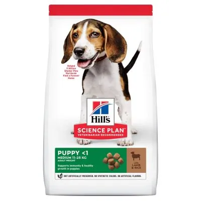 hill's science plan puppy agnello riso