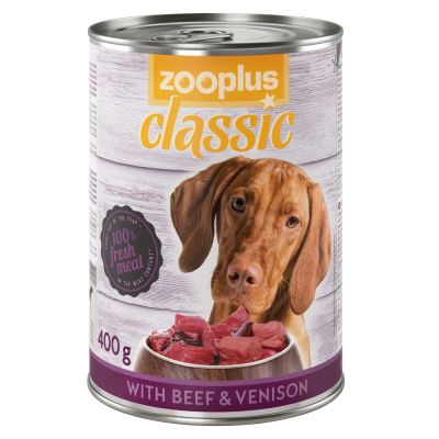 zooplus Classic con Selvaggina Manzo umido cane